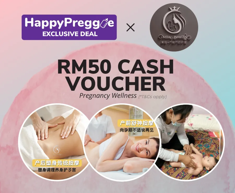RM50 Cash Voucher for Pregnancy Massage